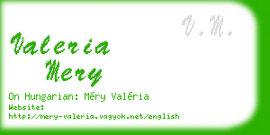 valeria mery business card