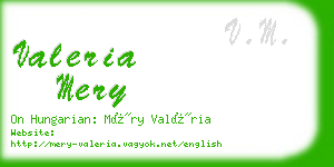 valeria mery business card